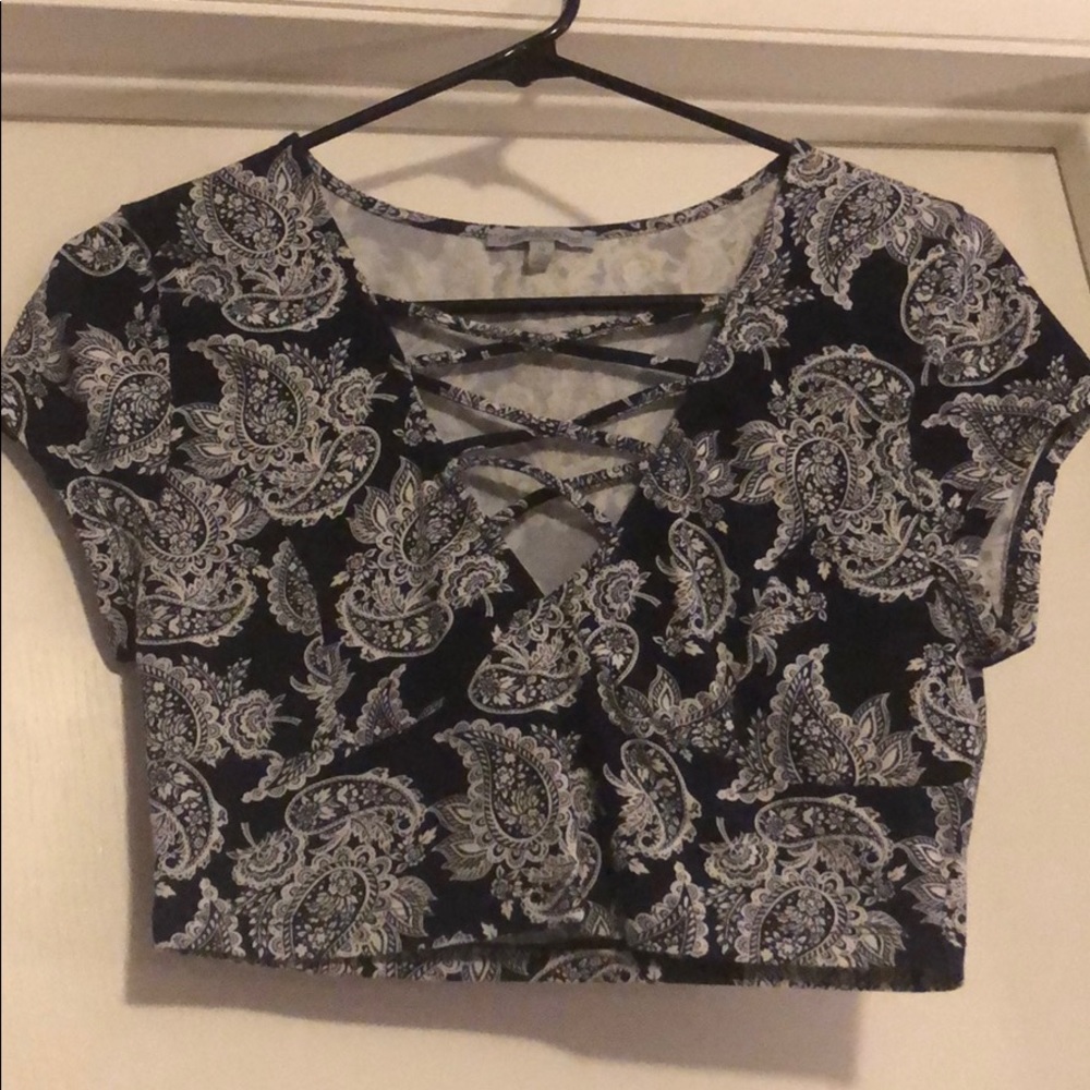 Paisley crop top